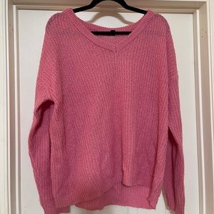 Bright pink sweater